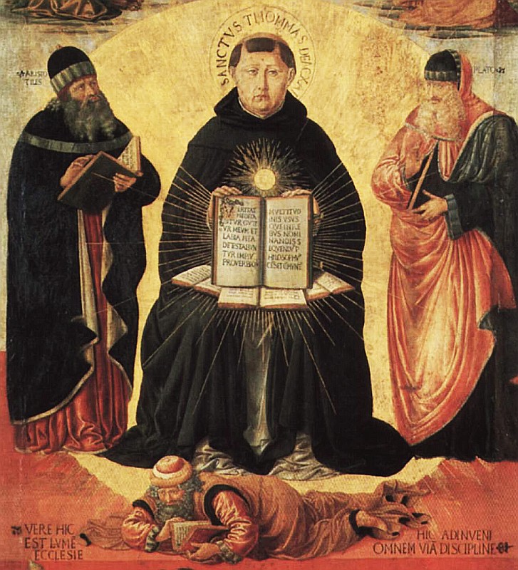 Triumph of St. Thomas Aquinas on Averroes , Gozzoli Benozzo